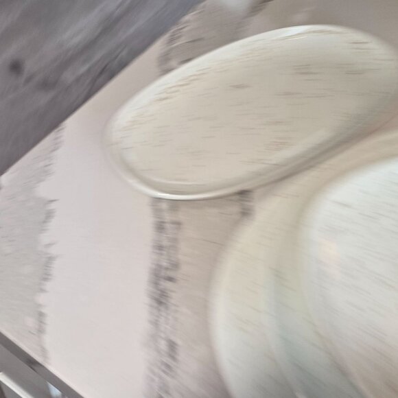 Schonwald German Organic Pottery Speckled Serving & Dinnerware Set 4 Pieces - Picture 9 of 14